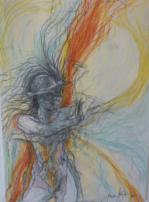 Simon Payton | Danny | coloured pencil drawings | McATamney Gallery and Design Store a\ Geraldine NZ